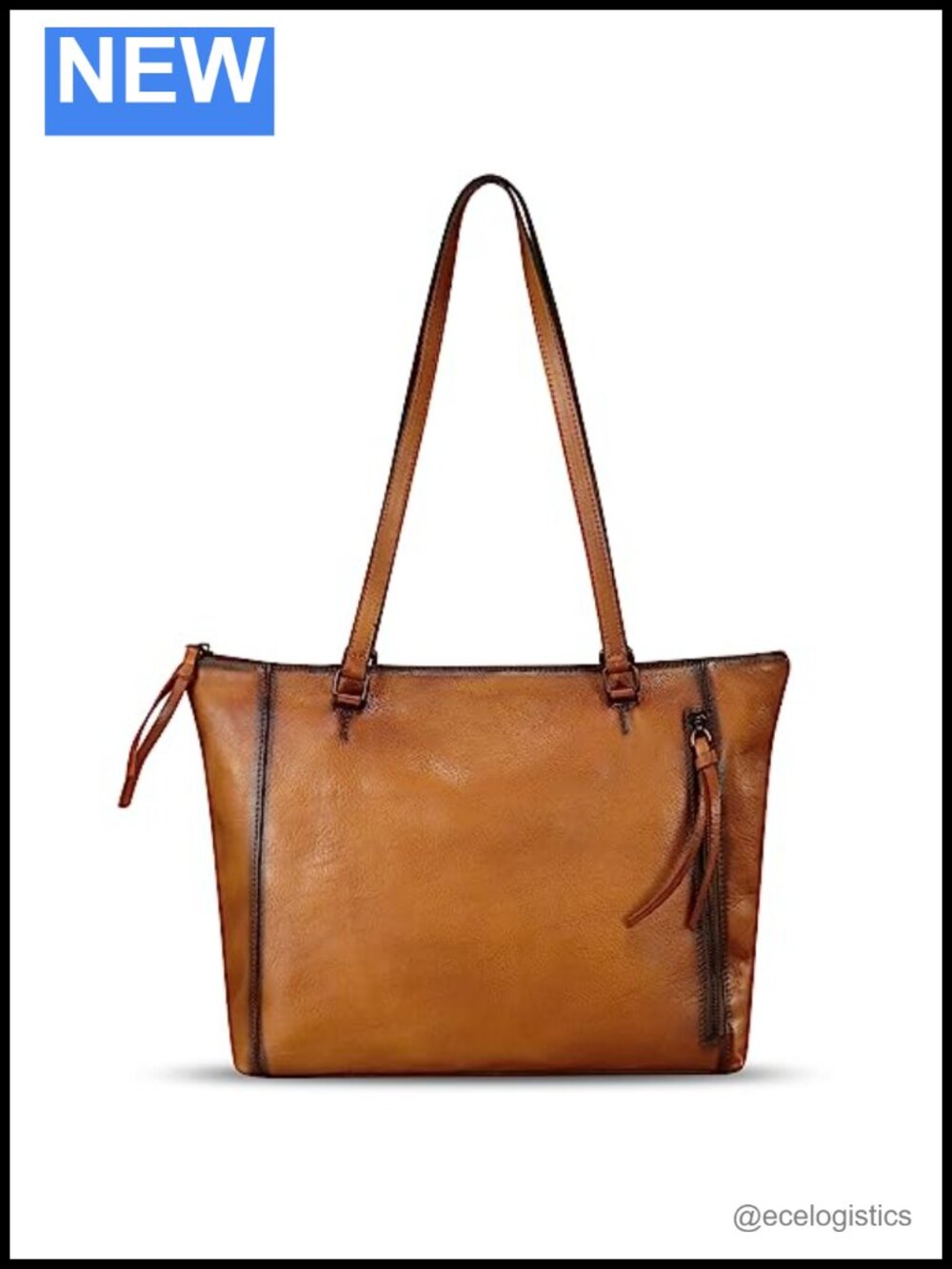 Genuine Leather Satchel Handbag Top Handle Shoulder Crossbody Work Tote